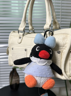 毛绒玩具玩偶小公仔挂件pingu企鹅包包挂件女生书包装饰钥匙扣