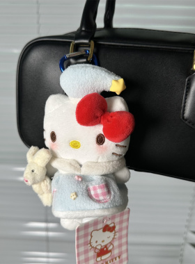 正版hellokitty毛绒玩偶公仔凯蒂猫女生包包挂件书包装饰钥匙扣