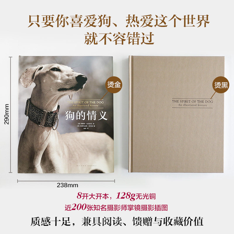 【新华书店旗舰店官网】正版包邮 狗的情义 爱狗养狗读物 精装珍藏四色全彩精美图片 视觉盛宴科普读物生物世界