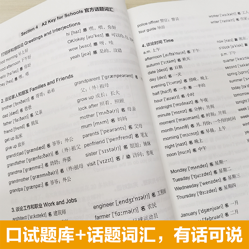 【新华正版】新版剑桥KET考试考官口语 金利新题型剑桥通用五级考试A2 Key for Schools 华东理工出版社 ket口语模拟练习模拟自测 - 图1