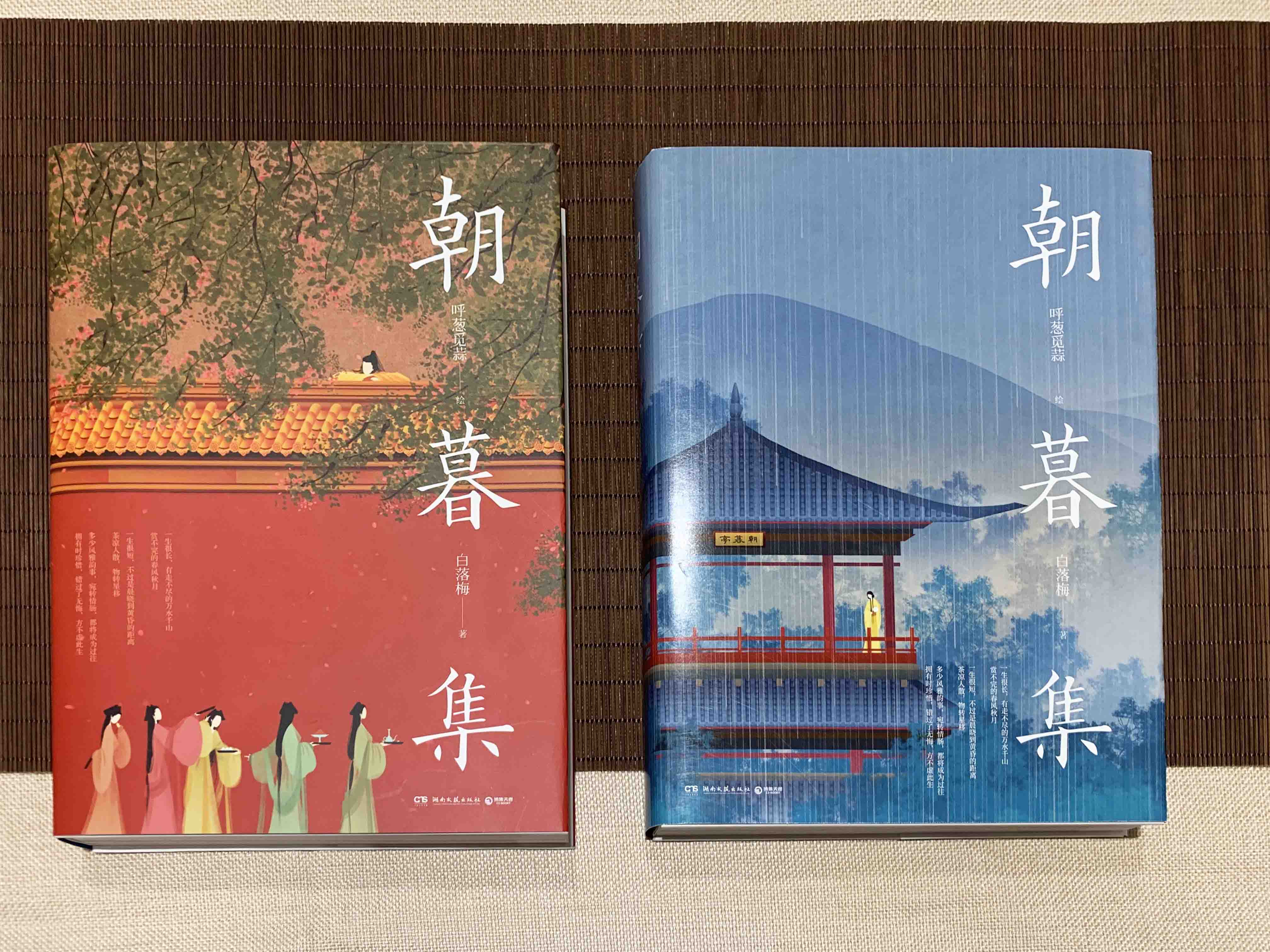 正版2册 岁时集+朝暮集(精) 无脸画师呼葱觅蒜作品 时光主题绘本 古风唯美插画国风绘画作品集书籍