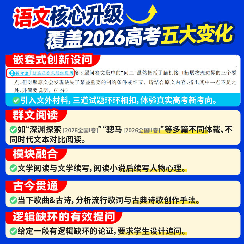 2027高考必刷题上分专项数学物理化学生物英语语文政治历史地理新高考专题突破分题型强化高中高三高考一轮复习资料2026高考真题卷