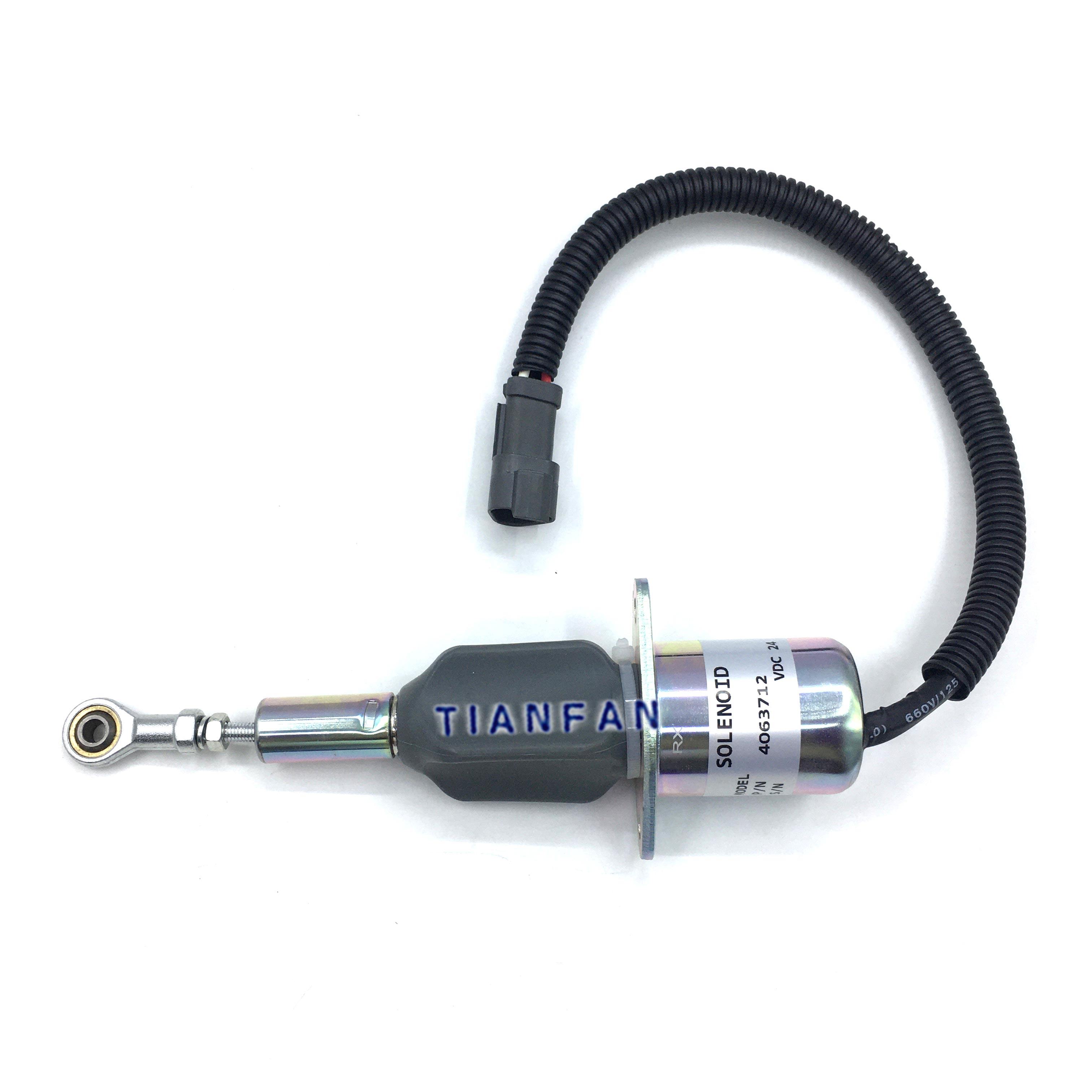 挖掘机配件小松PC300/350/360-7熄火电磁阀发动机熄火马达开关,淘宝优惠券,粉丝福利购,淘宝优惠卷