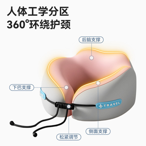 u型枕脖枕旅行飞机护颈枕便携坐车睡觉神器脖子靠枕颈椎U形枕头 - 图1