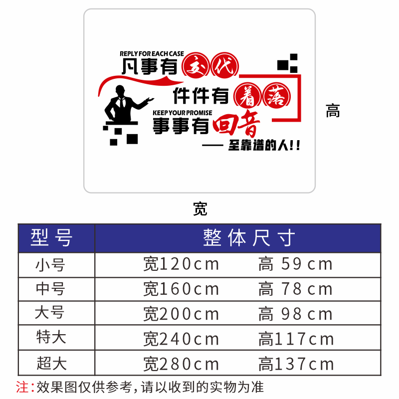 办公室背景墙面装饰团队会议室励志标语3d立体公司企业文化墙贴纸-图2