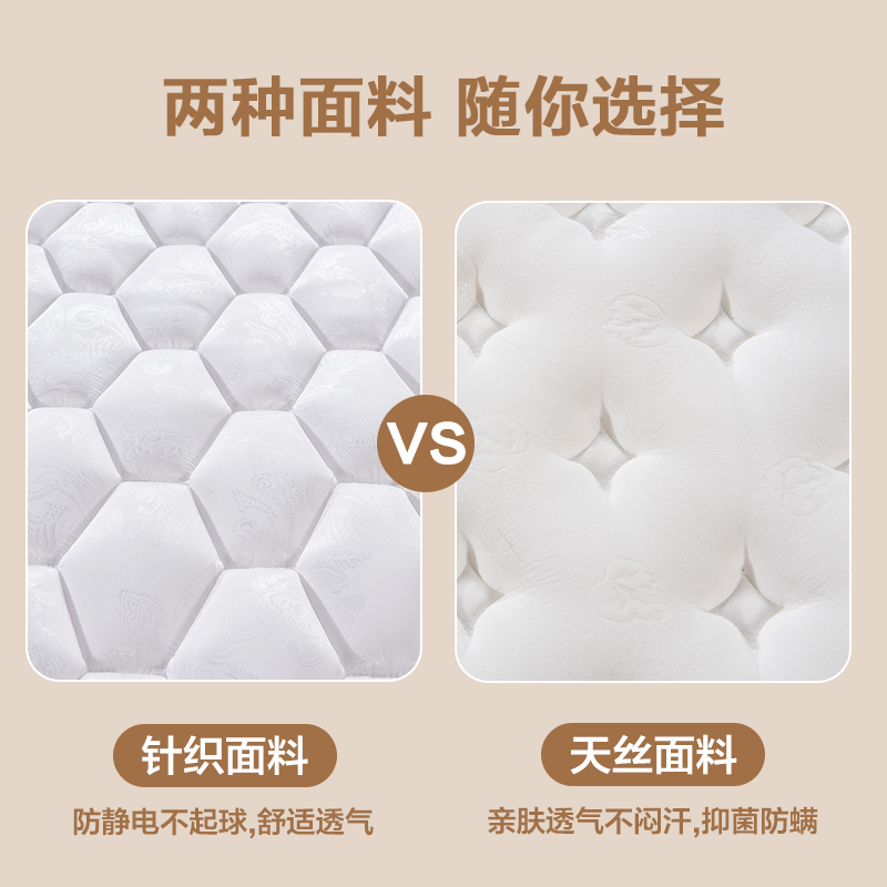 床垫厚20cm弹簧席梦思家用经济型五星级酒店硬1800×2000独立弹簧 - 图3