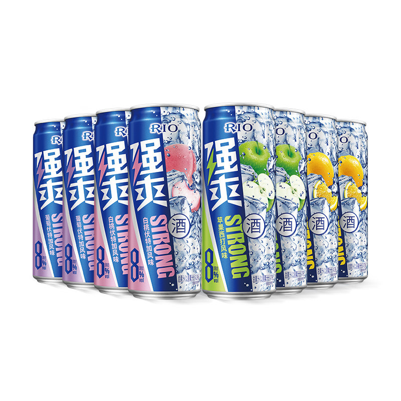 rio锐澳预调8度强爽330ml鸡尾酒 圆兔食品预调鸡尾酒/Alcopop
