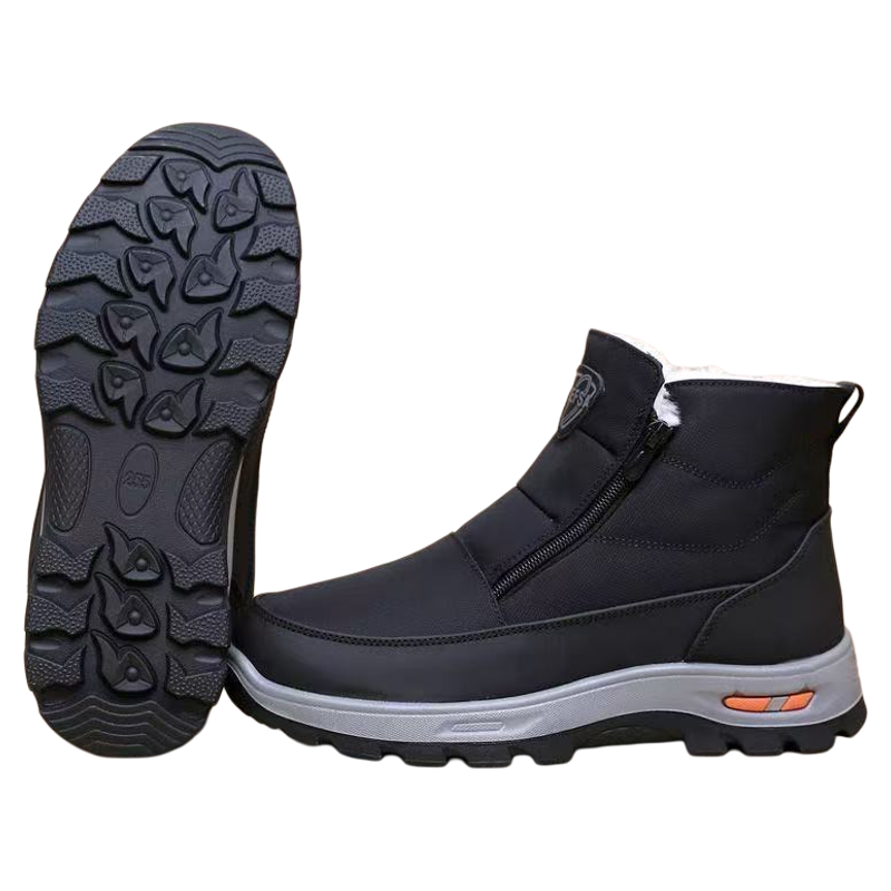 新款冬季高帮加绒加厚羊毛男士棉鞋一脚蹬防滑雪地靴中老年爸爸靴,淘宝优惠券,粉丝福利购,淘宝优惠卷