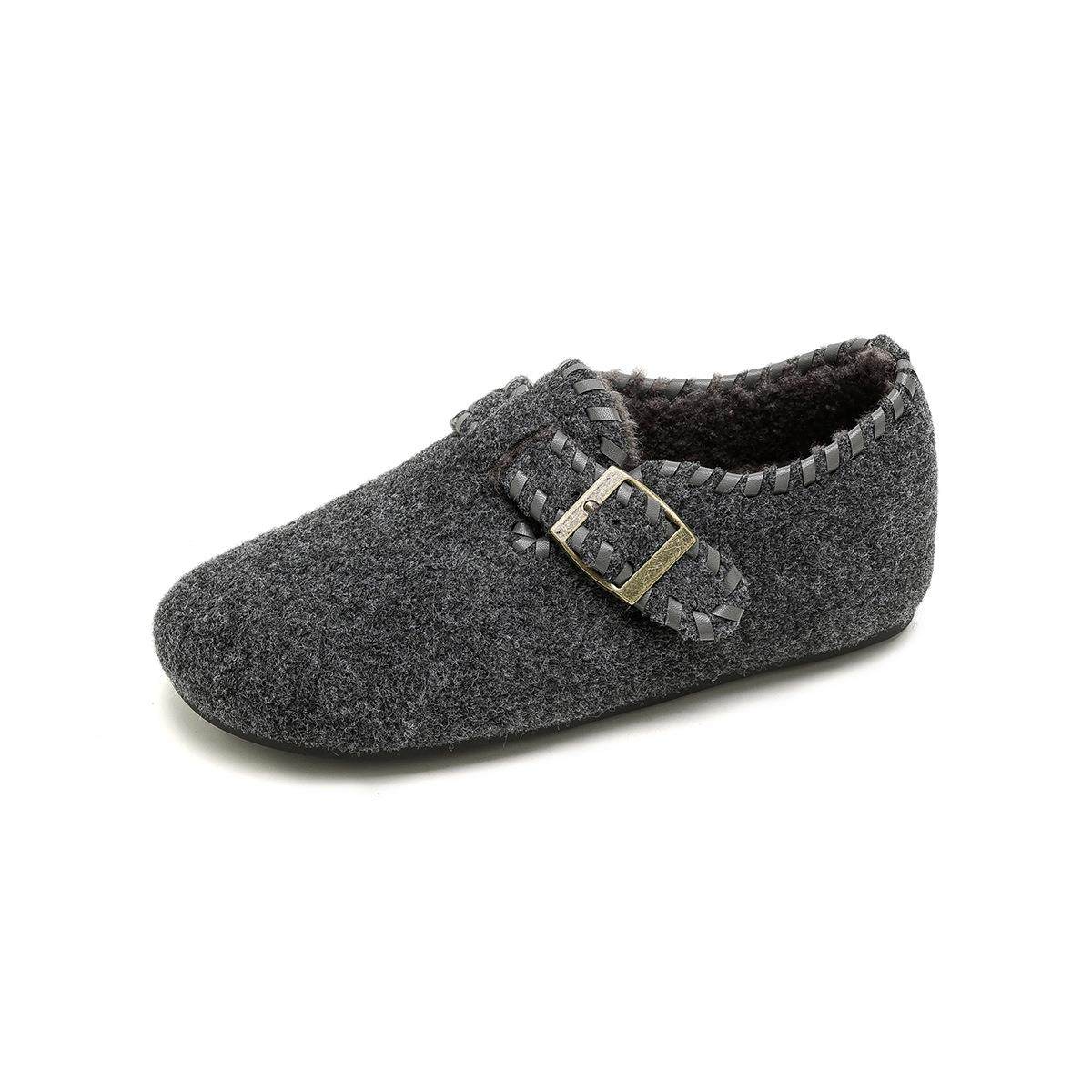 厚底勃肯鞋女2025冬季新款加绒保暖毛毛棉鞋内增高一脚蹬博肯棉鞋,淘宝优惠券,粉丝福利购,淘宝优惠卷