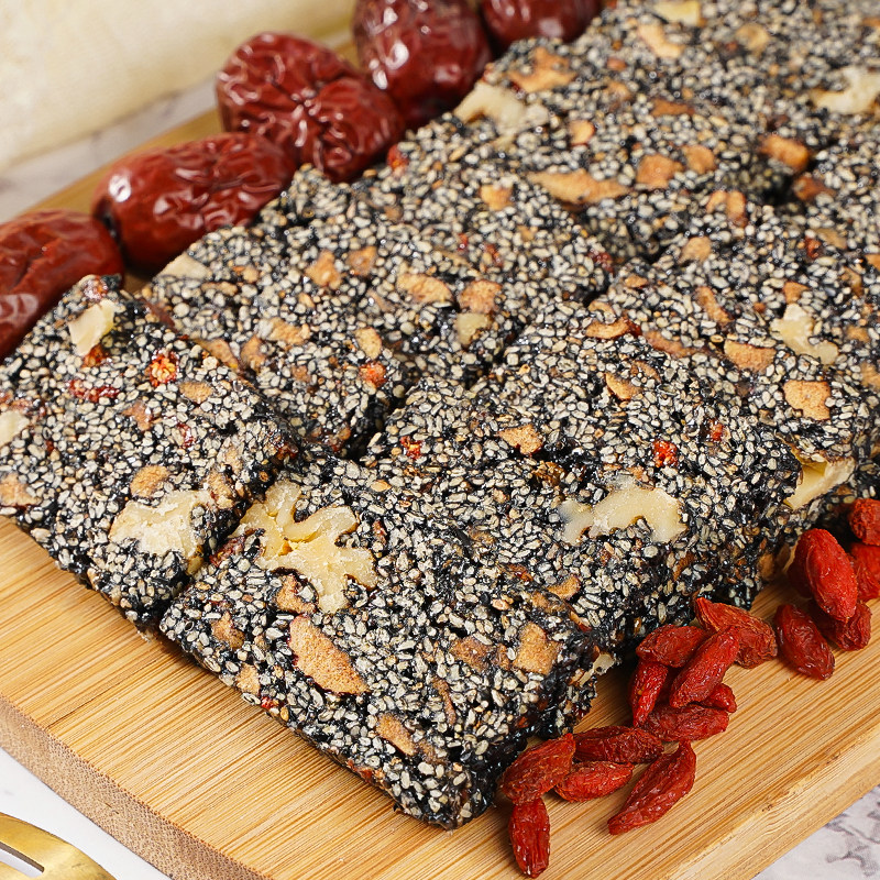 黑芝麻枸杞红枣软糕正宗纯手工枸杞核桃糕核桃红枣软糕解馋零食品,淘宝优惠券,粉丝福利购,淘宝优惠卷