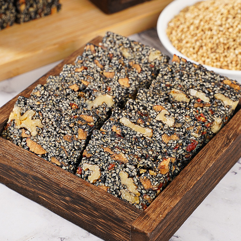 黑芝麻枸杞红枣软糕正宗纯手工枸杞核桃糕核桃红枣软糕解馋零食品,淘宝优惠券,粉丝福利购,淘宝优惠卷