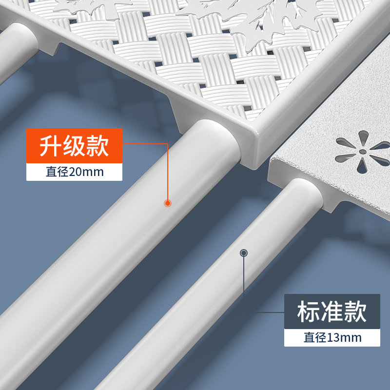 衣柜收纳分层架隔板衣橱柜子隔层鞋柜免钉伸缩分隔置物架厨房隔断 - 图2