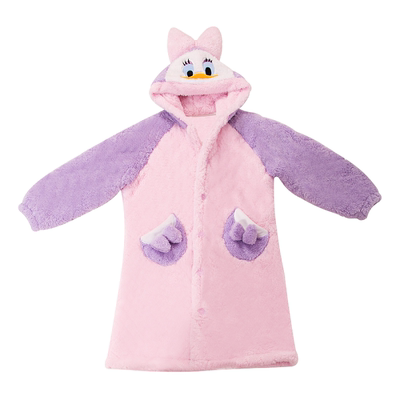 Disney迪士尼家纺新款睡衣可爱出门保暖秋冬季加厚法兰绒浴衣浴袍