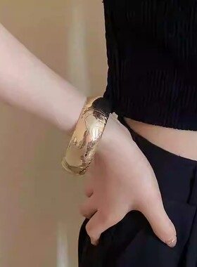 欧美夸张金属手镯小众气质冷淡风手环个性百搭轻奢高级感手饰