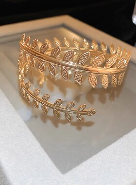 树叶手镯小众设计感女生