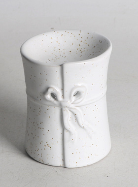 抽象风香薰蜡烛香烛蜡烛加热型陶瓷香薰炉家居摆件陶瓷SPA蜡烛台