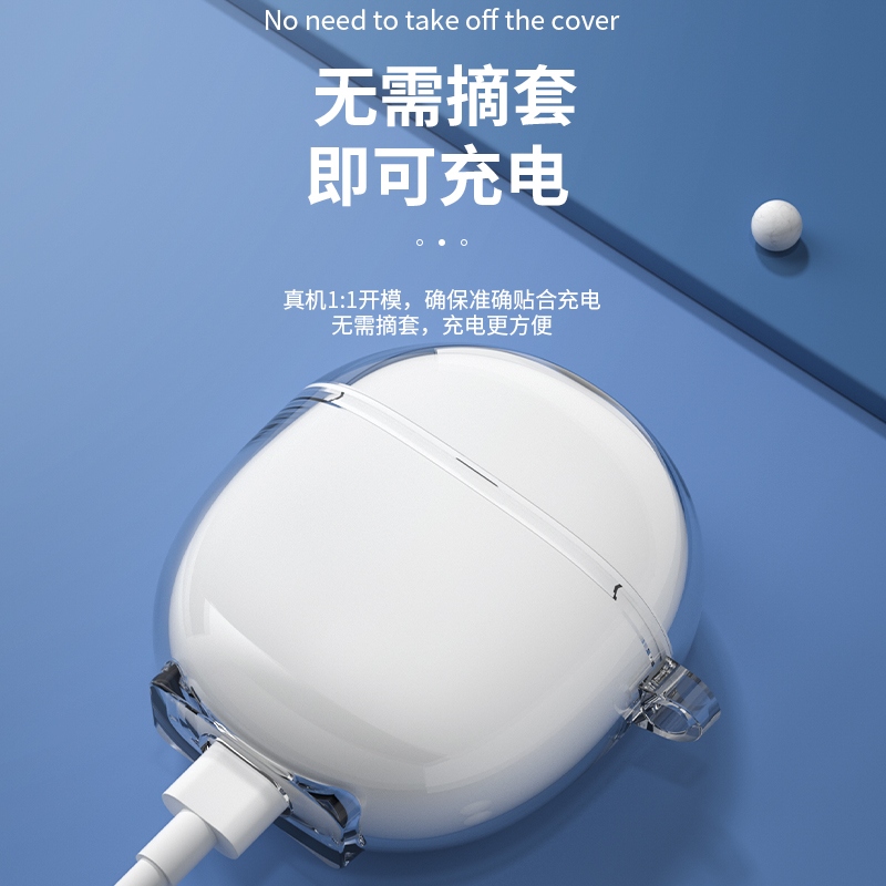 适用vivo Tws Air Pro保护套vivotwsair2蓝牙耳机套iqootwsair2透明硅胶防摔全包软壳新品款外壳轻薄可爱卡通 - 图3