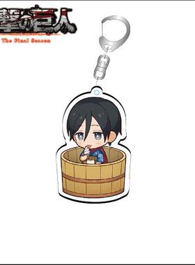 进击的巨人周边 艾伦利威尔三笠亚克力透明钥匙扣立牌桌面摆件