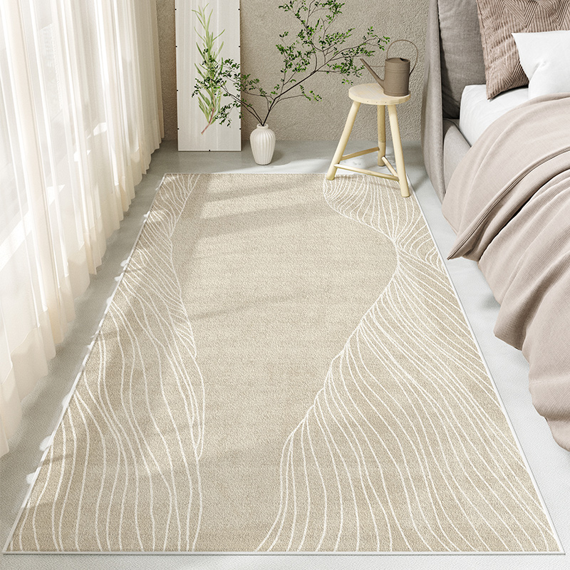 地毯卧室床边毯日式客厅坐垫高级感耐脏毛绒房间床边地垫2022新款