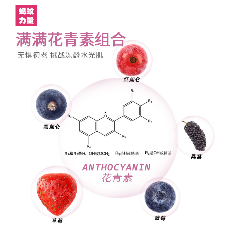 蚂蚁力量 冷冻混合莓果 急冻浆果 速冻树莓 冰冻蓝莓 水果维生素 - 图1