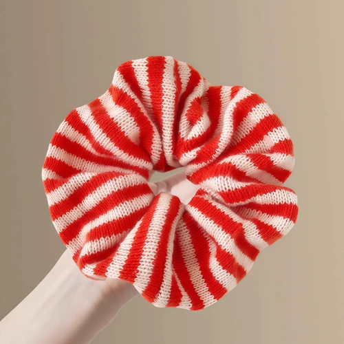 Желтая трикотажная универсальная заколка для волос, резинка для волос, простой и элегантный дизайн