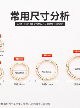 圆环弹簧圈金属缩短包带可拆卸