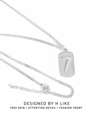 数字钛钢网红嘻哈项链高街卫衣