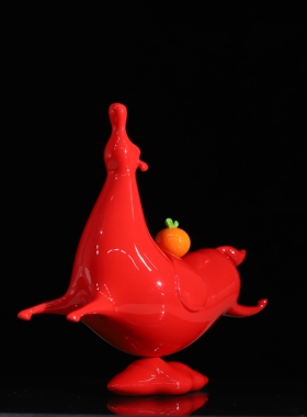 田介《马上成》生肖系列装饰摆件