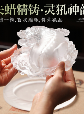 灵犼吐瑞琉璃新中式禅意香薰炉