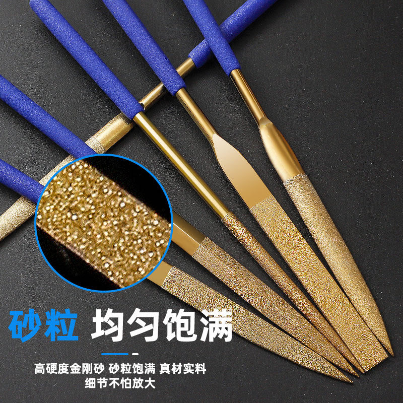 狮威镀钛金刚石锉刀3寸4寸5寸什锦锉平板小挫合金三角挫打磨工具,淘宝优惠券,粉丝福利购,淘宝优惠卷