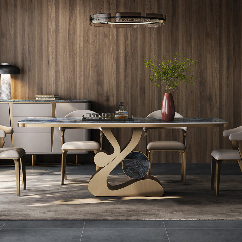 诚骏潘多拉岩板餐桌轻奢高端大气现代简约2023新款家庭吃饭餐台椅,淘宝优惠券,粉丝福利购,淘宝优惠卷