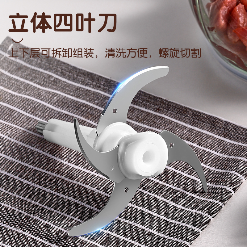 康佳绞肉机家用电动多功能小型打肉馅碎菜搅拌辣椒料理饺子饺馅器 - 图2