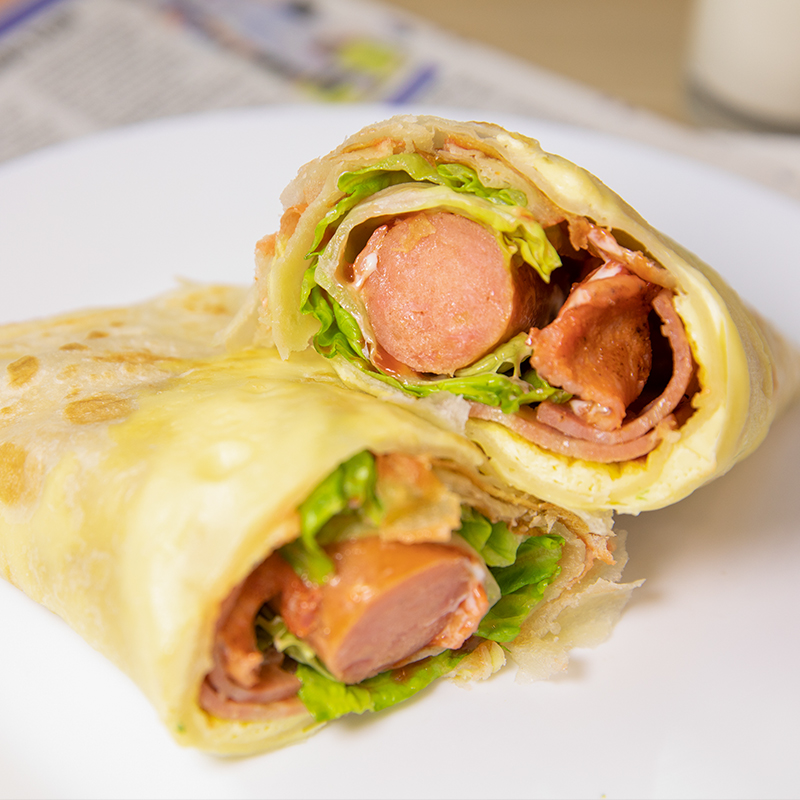 30片鸡蛋灌饼面饼皮家用商用手抓饼家庭装半成品早饭速食品早餐饼 - 图1