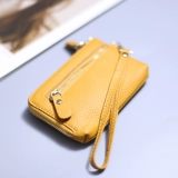 Универсальный брендовый кошелек, маленькая сумка-органайзер, украшение на сумку, монеты для ключей, картхолдер, из натуральной кожи, простой и элегантный дизайн