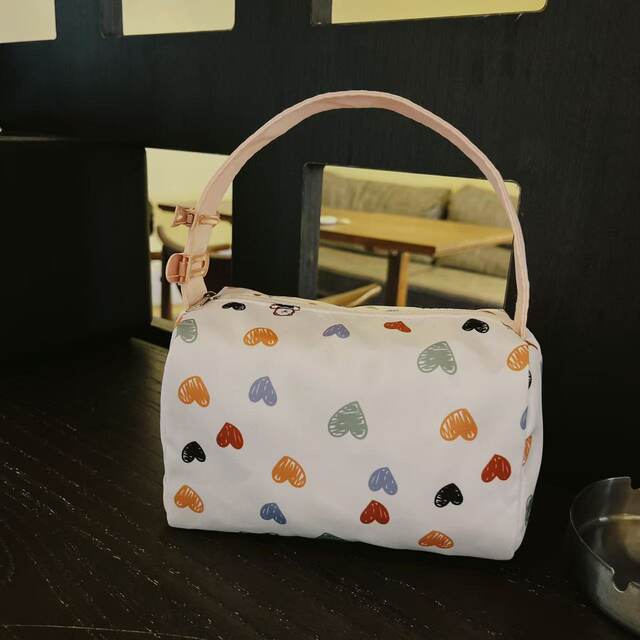 Large capacity portable cosmetic toiletry bag for women