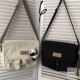 Japanese Harajuku style workwear crossbody bag for women Korean ins retro student canvas bag literary college style messenger bag
