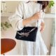 Embroidered new cat crossbody bag 2025 shoulder bag spring and summer casual outing commuting tote bag versatile portable