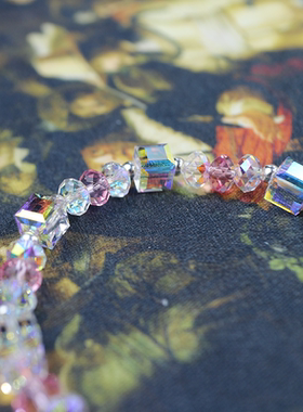 超闪七彩水晶手链女奥