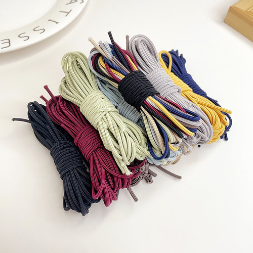 头绳diy橡皮筋材料配件自制皮筋发绳高弹力耐用发圈女扎头发头饰-图1