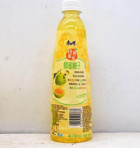 康师傅夏季茶饮品柚子500ml柚子茶 闲荣蜂蜜果味茶