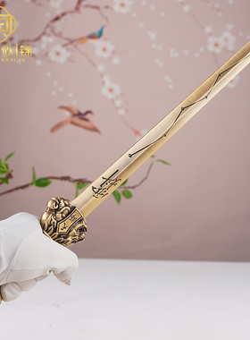 黄铜七星剑摆件镇宅太极茅山道家法器北斗五雷天师道士上清景震剑