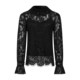 ເສື້ອຢືດ jacquard lace ແຂນຍາວ Mendes