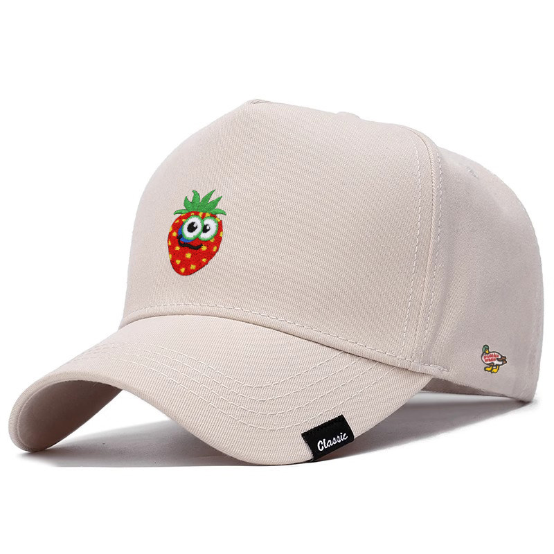 【官网正品】HUMAN WEEH时尚潮流草莓刺绣遮阳帽鸭舌帽棒球帽通用,淘宝优惠券,粉丝福利购,淘宝优惠卷