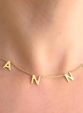 Customized Stainless Steel Name Necklace Personalized Letter