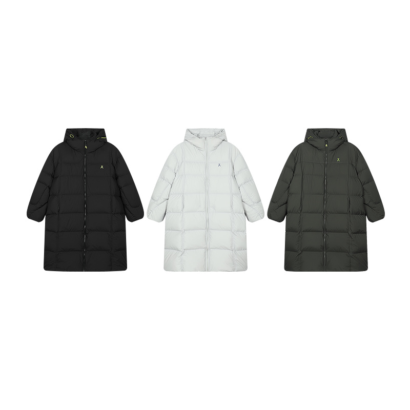 ACMEITEM爱棵米 户外亲子防泼水长款羽绒服90绒扩版羽绒衣男女 - 图3
