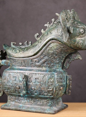 古青铜器兽觥青铜酒器古工艺品家居摆件开业礼品艺术收藏