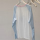 Extra large size 300 Jin Jin equals 0.5 kg Contrast color raglan long sleeve T-shirt