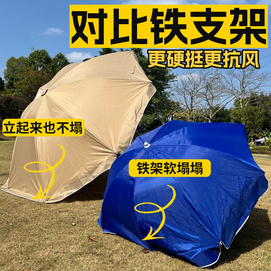 【强韧纤维骨】太阳伞户外广告折叠摆摊沙滩伞庭院露营遮阳大雨伞