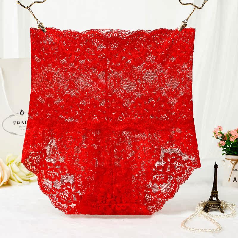 俏米诗女士蕾丝高腰性感抗菌裆内裤 俏米诗服饰内裤