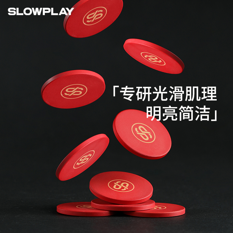 SLOWPLAY哥德尔德州扑克陶瓷筹码套装专业高端德扑poker牌币43mm-图0